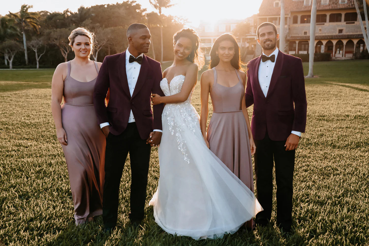 Aubergine Shawl Lapel Jacket - Slim Fit