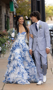 sachin and babi light blue dress Grand Rapids Bridal Shop main image 1