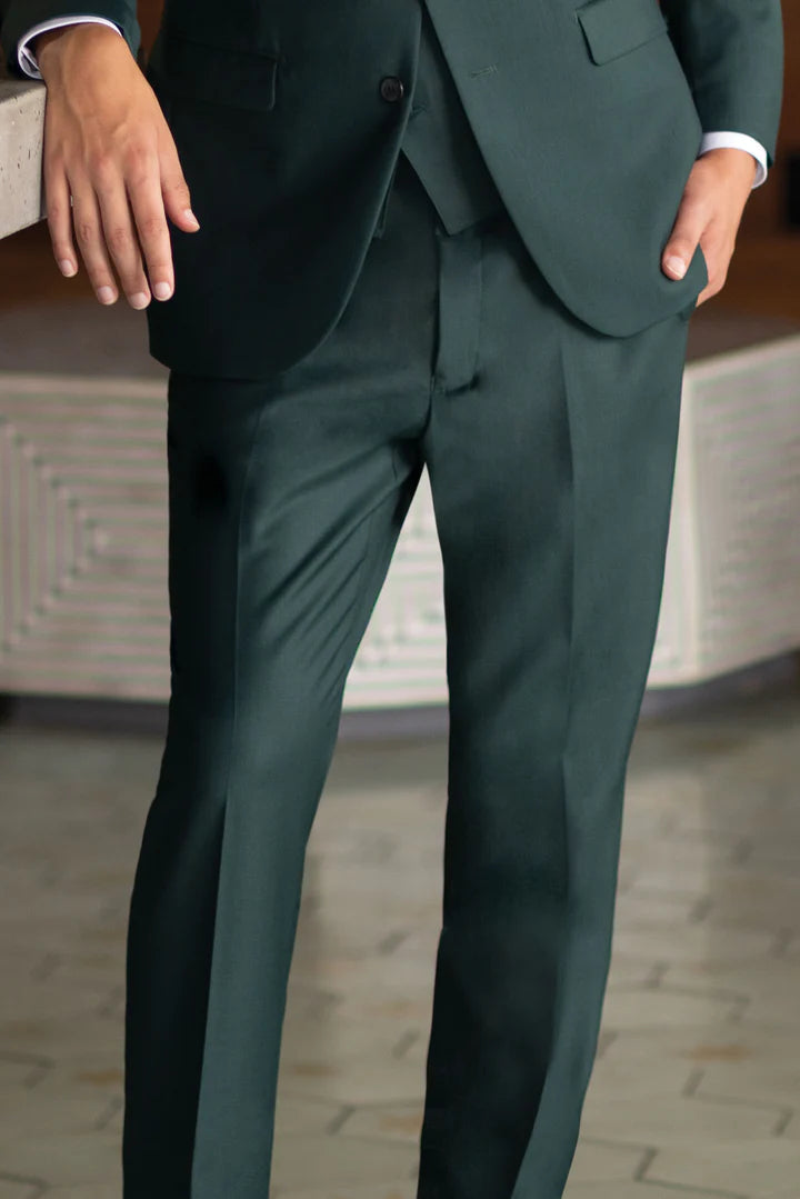 Hunter Green Slim Fit Suit Pant