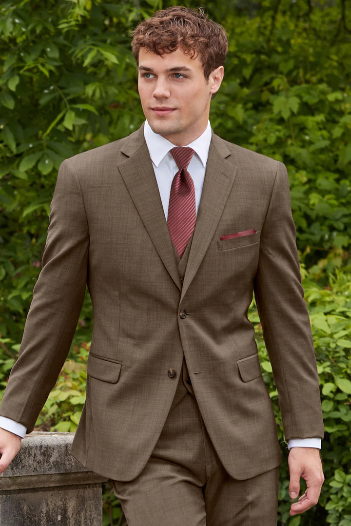 Brown Archer Slim Fit Suit Pant