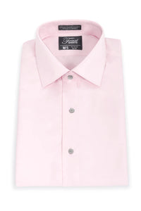 Men's Pink Slim Fit Microfiber Shirt