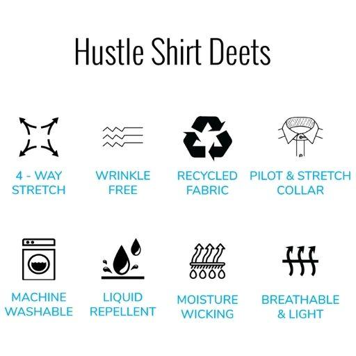 Blue Hustle Slim Fit Shirt
